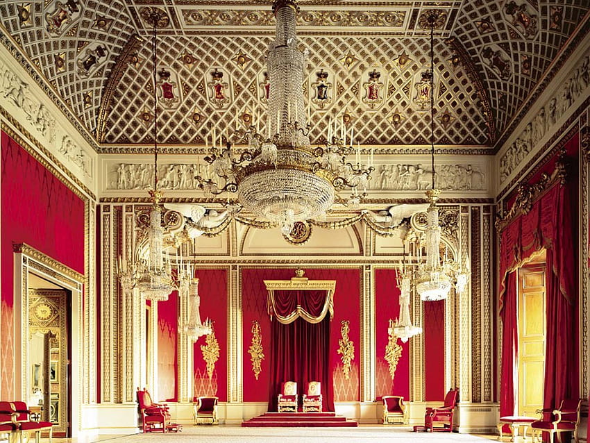 バッキンガム宮殿のインテリア、バッキンガム宮殿、 高画質の壁紙
