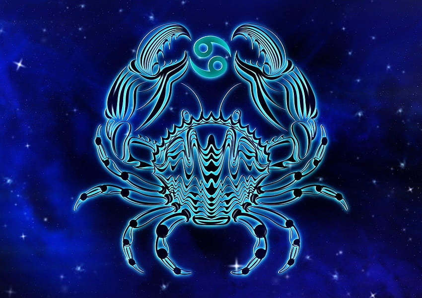 Blue Cancer the Crab, astrology cancer HD wallpaper