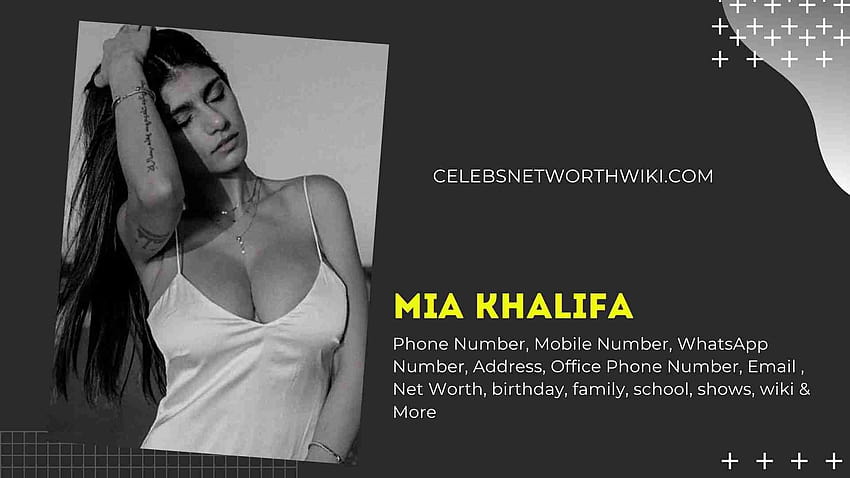 Número de teléfono de Mia Khalifa Número de WhatsApp Número de contacto Móvil fondo de pantalla