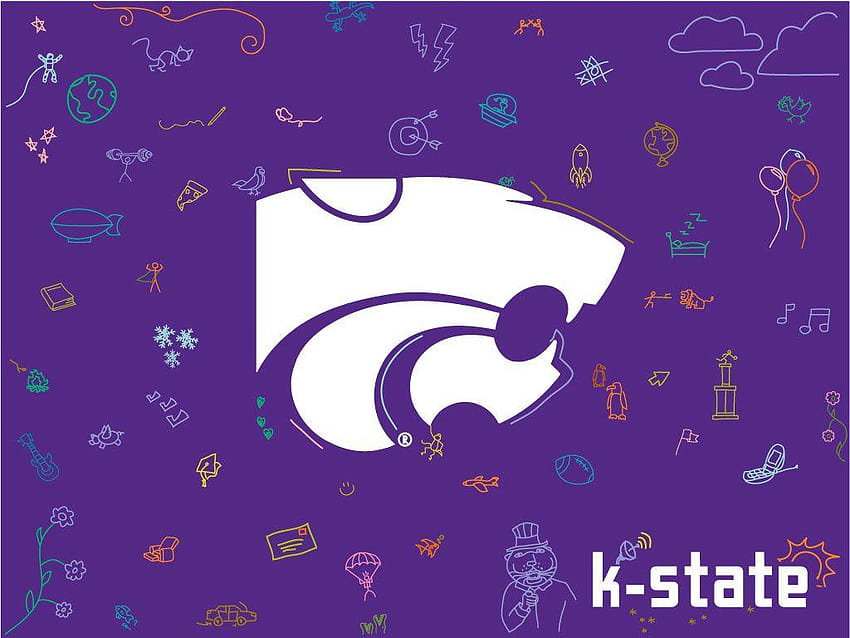 kansas state wildcats logo HD wallpaper