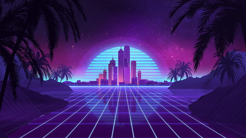 5 Themes, retro synthwave theme ps4 HD wallpaper | Pxfuel