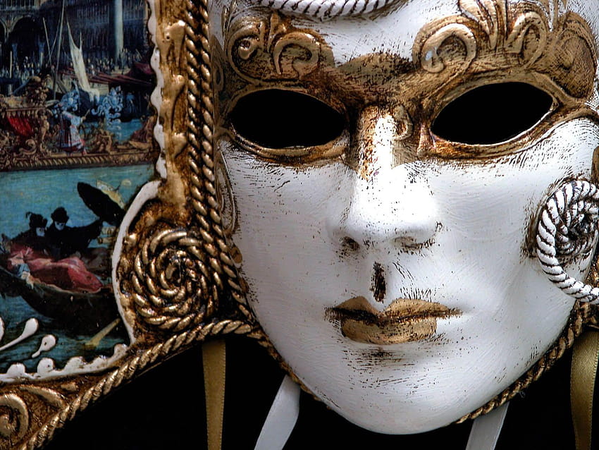 New Masquerade Mask High Defination, new year mask HD wallpaper