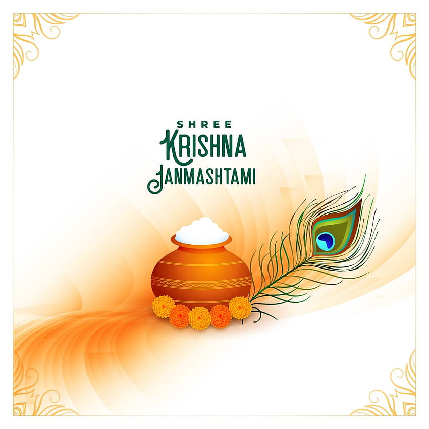 Krishna Janmashtami Special 2021, Sri Krishan Janmastami 2021 HD-Handy-Hintergrundbild