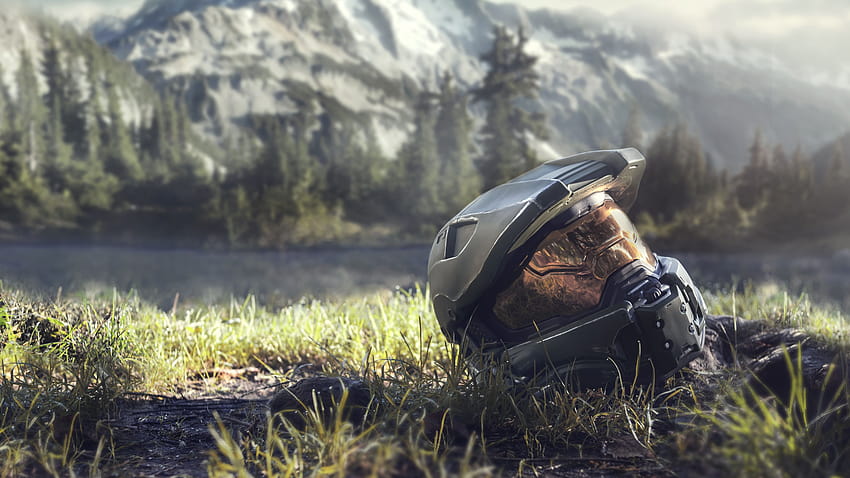 Halo Infinite Master Chief Helmet HD wallpaper
