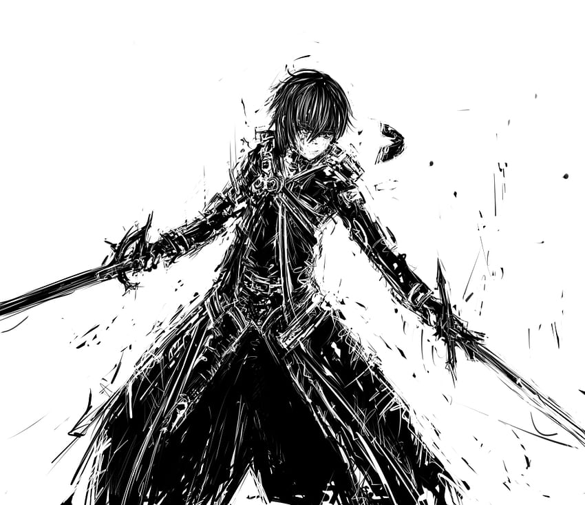 Sword Art Online, Fanart, anime sao kirito dark HD wallpaper