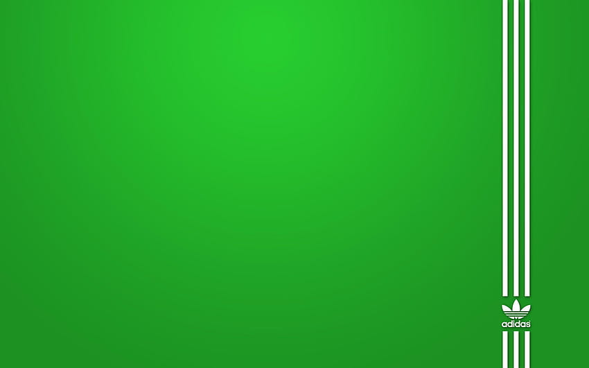 green adidas logo HD wallpaper