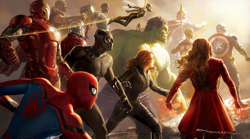 Avengers: Infinity War, アートワーク, マーベルコミック 高画質の壁紙