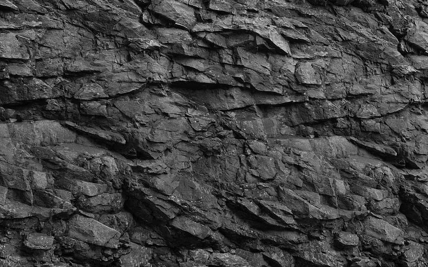 กำแพงหินสีดำ, พื้นผิวหินสีดำ, พื้นหลังสีดำ, พื้นผิวหิน, พื้นหลังหิน, หินสีดำที่มีความละเอียด 3840x2400. คุณสูง วอลล์เปเปอร์ HD