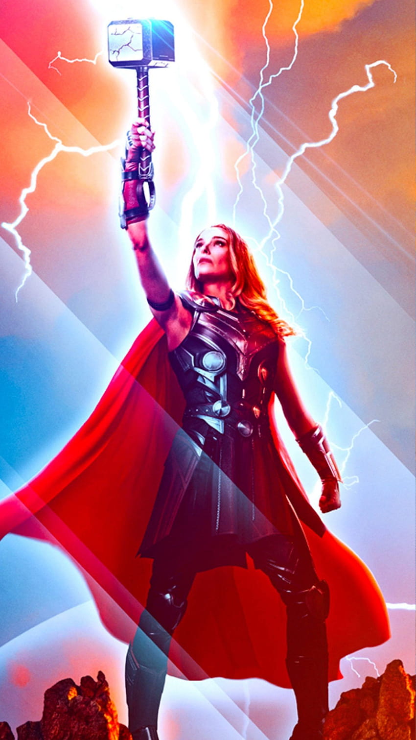 Natalie Portman W Thor Love And Thunder Ultra Mobile, thor love and thunder mobile Tapeta na telefon HD