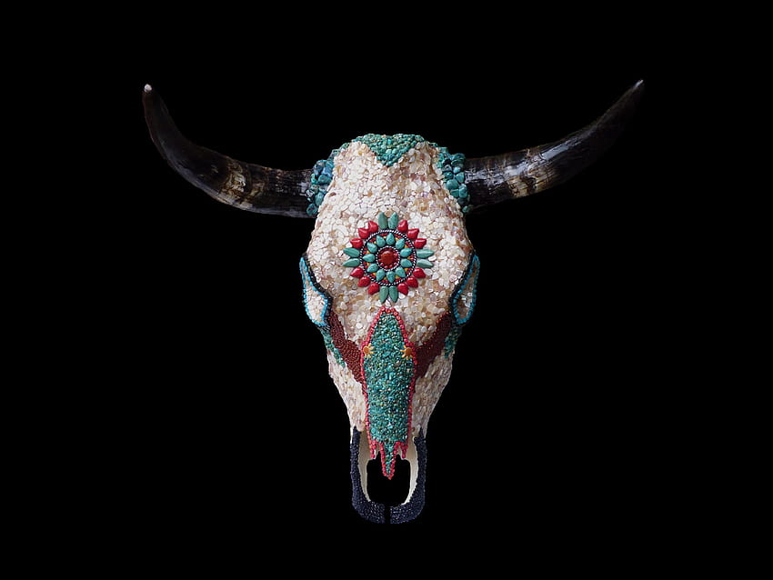 Southwestern Native American Style Mosaic Wall Decor Cow Skull with [4000x3000] for your , Mobile & Tablet, bull skull HD wallpaper
