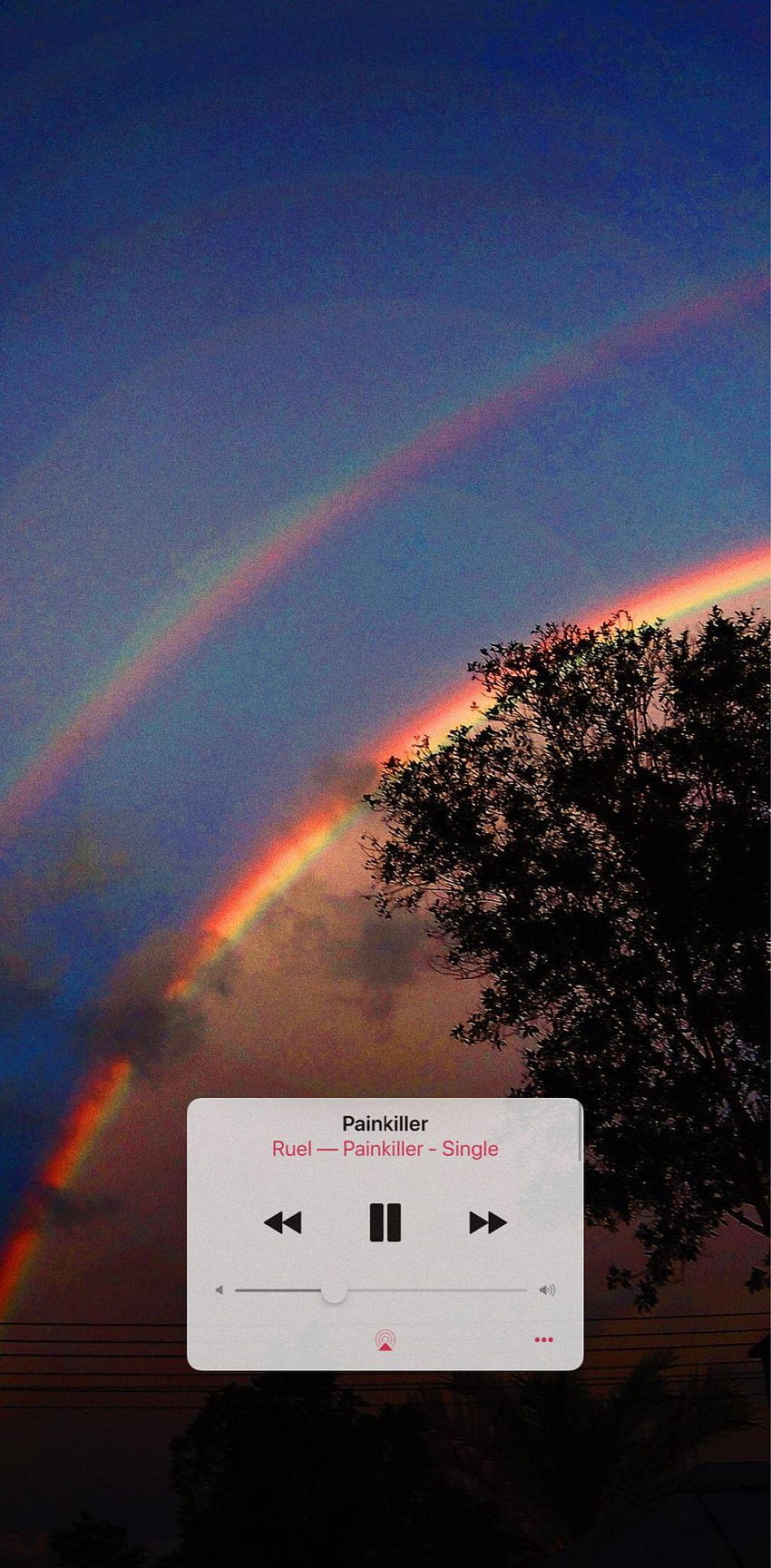 aesthetic ruel painkiller music rainbow trees, music aesthetic HD phone wallpaper