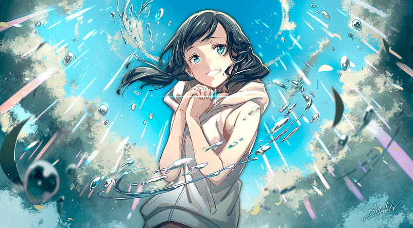 Amano Hina, anime tenki no ko HD wallpaper