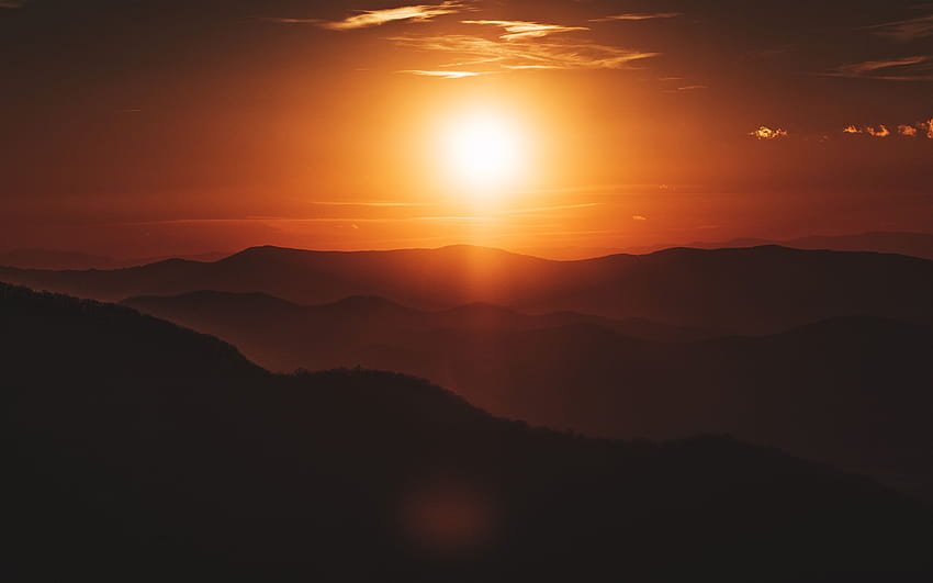 Shenandoah National Park Sunset National, Park, silent sunset HD wallpaper