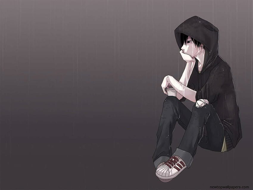 Anime Rain, depresyon anime adamı HD duvar kağıdı