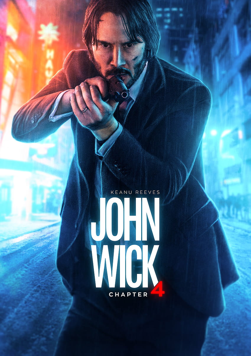 cartel del capítulo 4 de john wick fondo de pantalla del teléfono