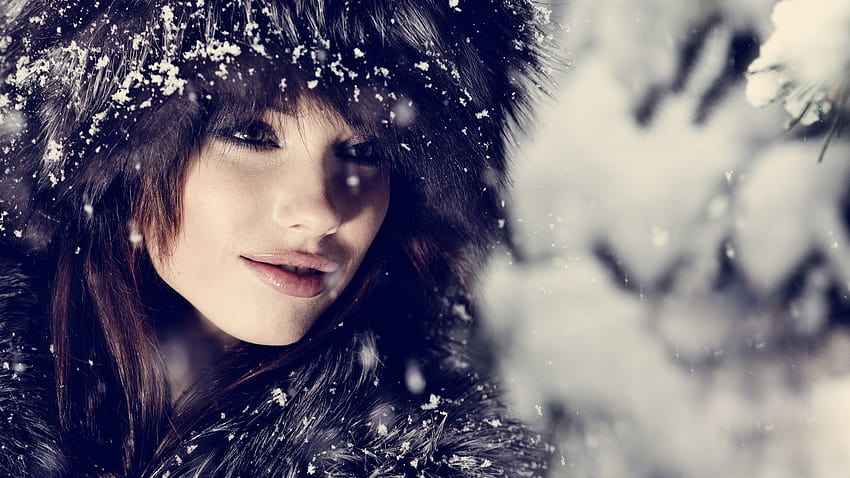Awesome For Girls, lady winter HD wallpaper