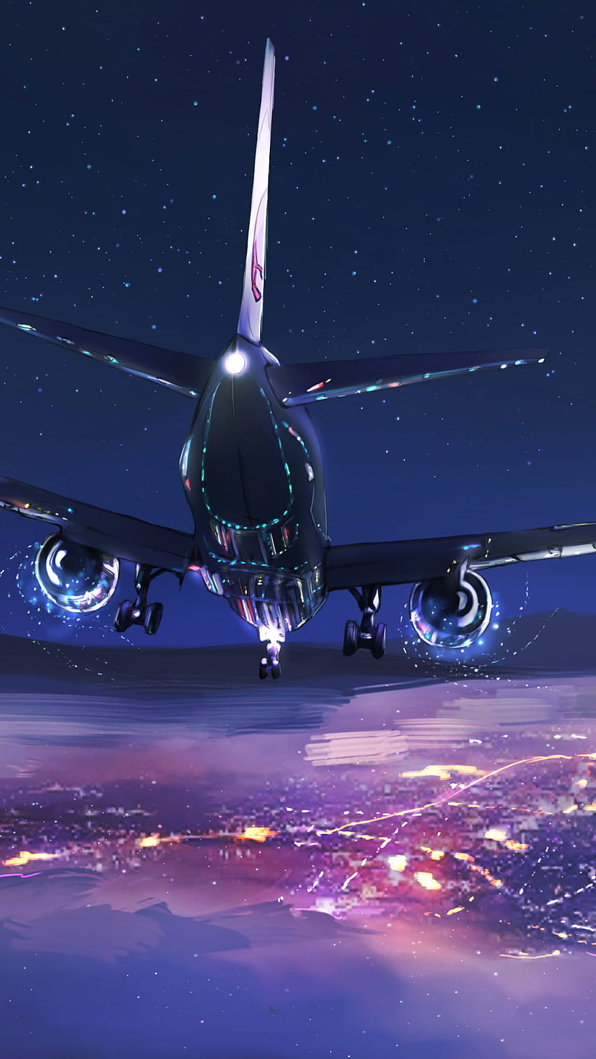 Schwarze und graue Flugzeug-Illustration, Flugzeuge • Für Sie, Flugzeug-iPhone HD-Handy-Hintergrundbild