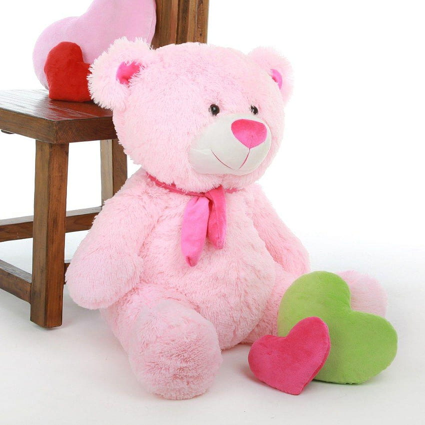 cute pink teddy bear for HD phone wallpaper
