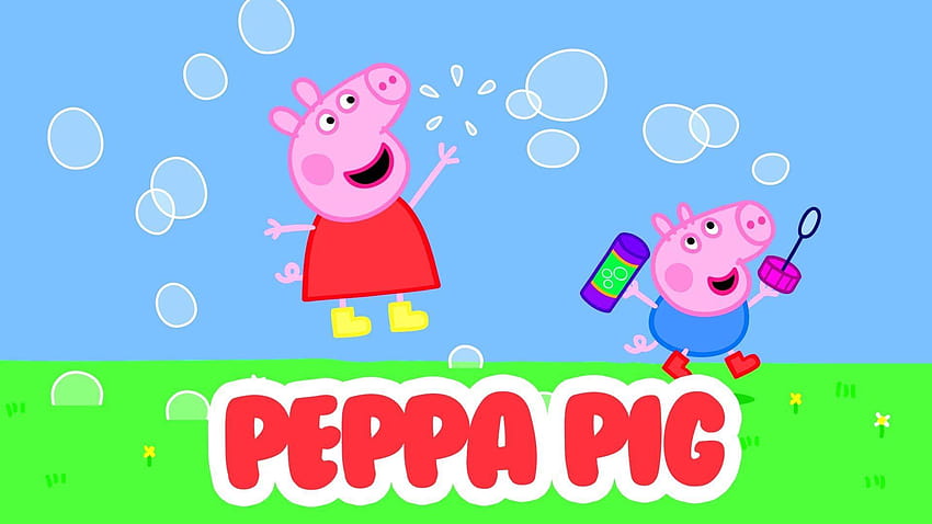 Peppa Pig , Peppa Pig PC Backgrounds, peppa pig family HD wallpaper