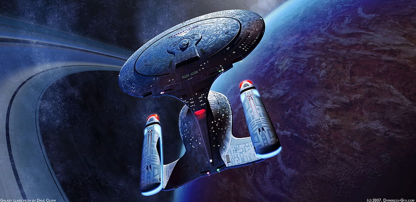 fiksi ilmiah, Star Trek, Perusahaan D, Perusahaan, Star Trek Generasi Selanjutnya ::, perusahaan star trek Wallpaper HD