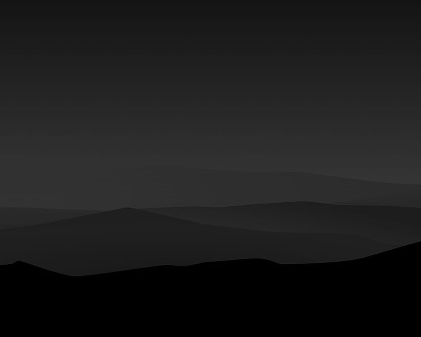 1280x1024 Dark Night Mountains Minimalist ความละเอียด 1280x1024, พื้นหลัง และ, black dark night วอลล์เปเปอร์ HD