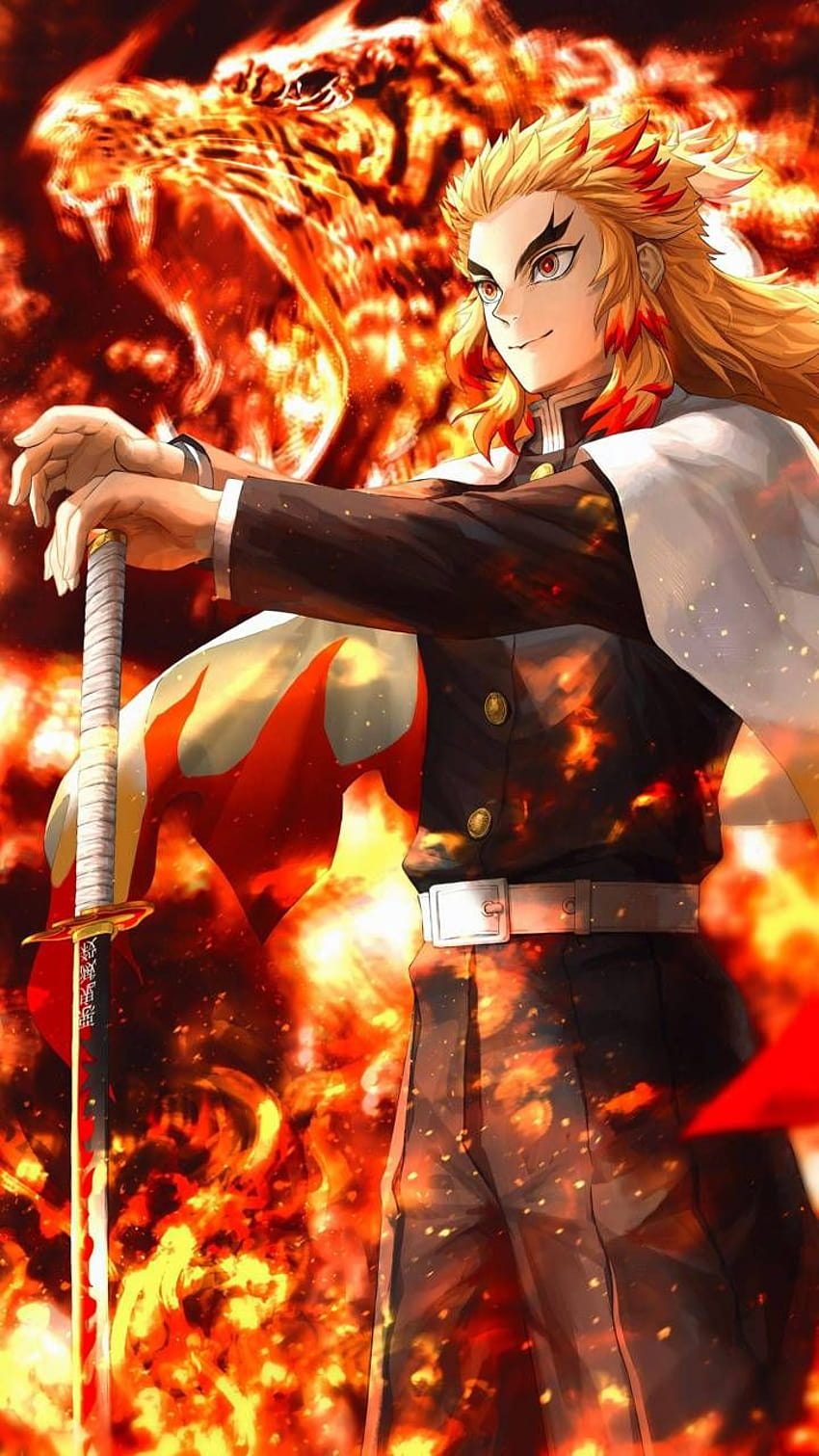Kyojuro Rengoku Cool HD Demon Slayer Wallpaper HD Anime 4K Wallpapers  Images and Background  Wallpapers Den