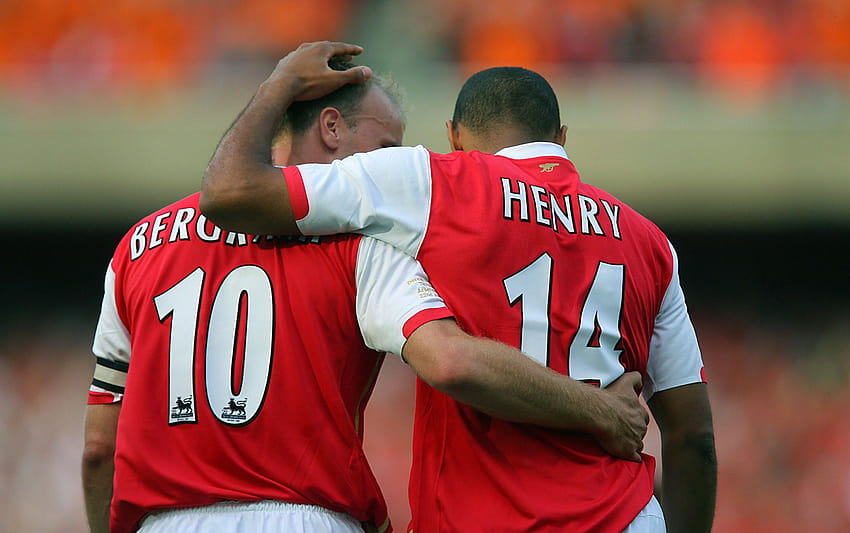 jogadores de futebol, Dennis Bergkamp, ​​Thierry Henry, Futebol, Arsenal, arsenal thierry henry papel de parede HD