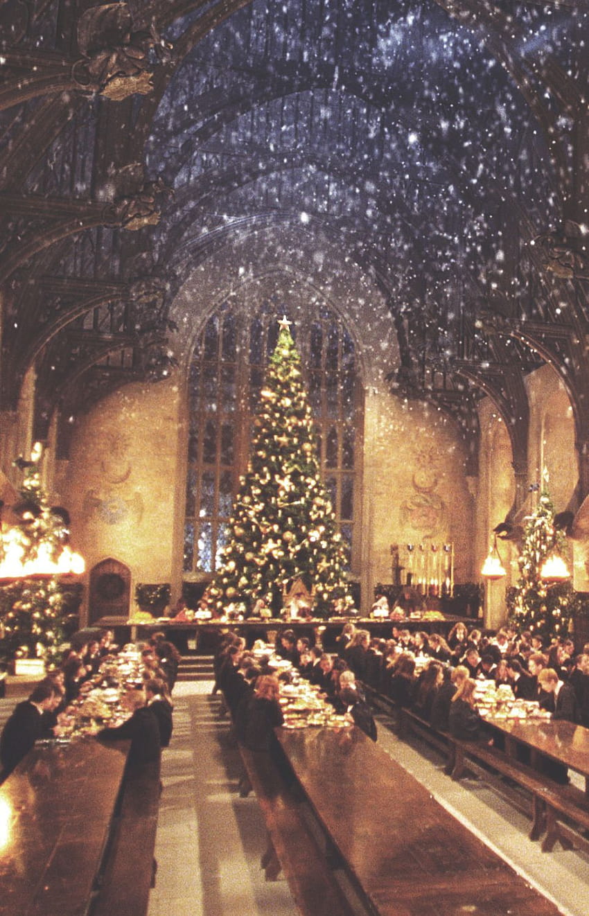 Holiday season at Hogwarts seems so irresistibly magical, merry christmas harry potter HD phone wallpaper