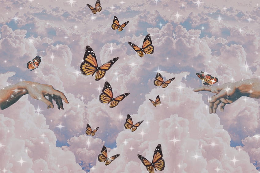 Butterfly clouds, aries butterfly HD wallpaper | Pxfuel