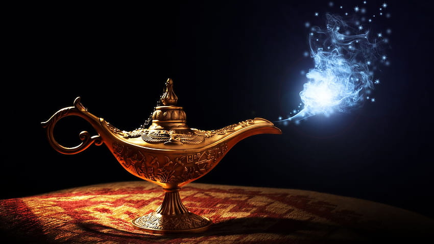 Lampada magica, lampada di Aladino Sfondo HD