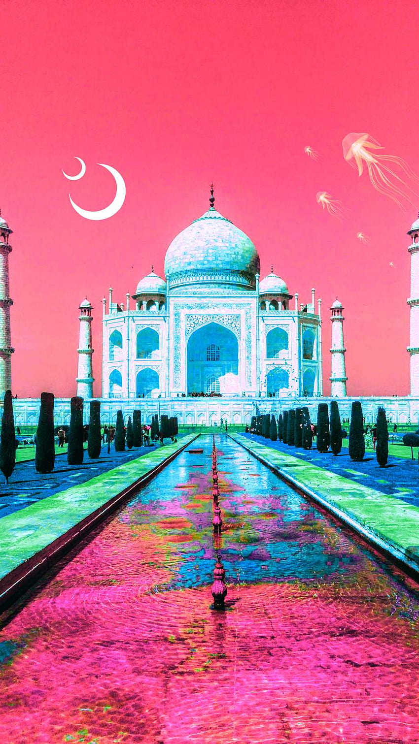 Taj Mahal Love IPhone, тадж махал iphone HD тапет за телефон
