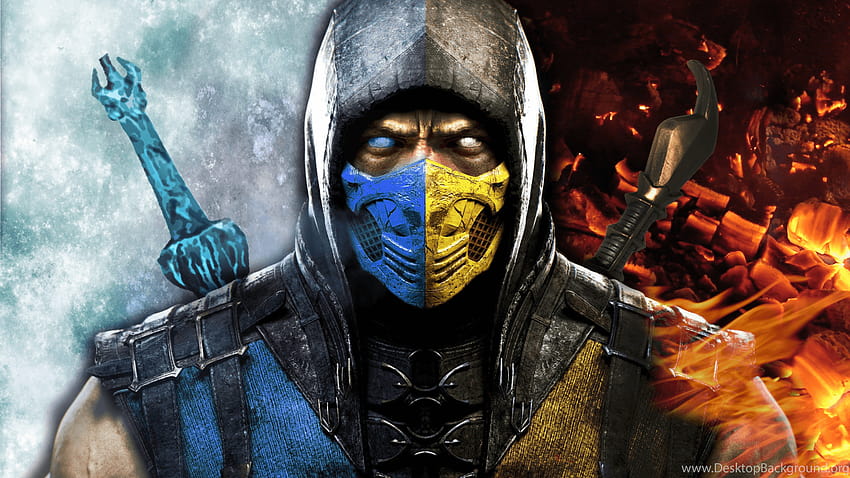 Mortal Kombat X Scorpion Vs Sub Zero By PreSlice On, 스콜피온 vs 서브 제로 Mortal Kombat 9 모빌 HD 월페이퍼