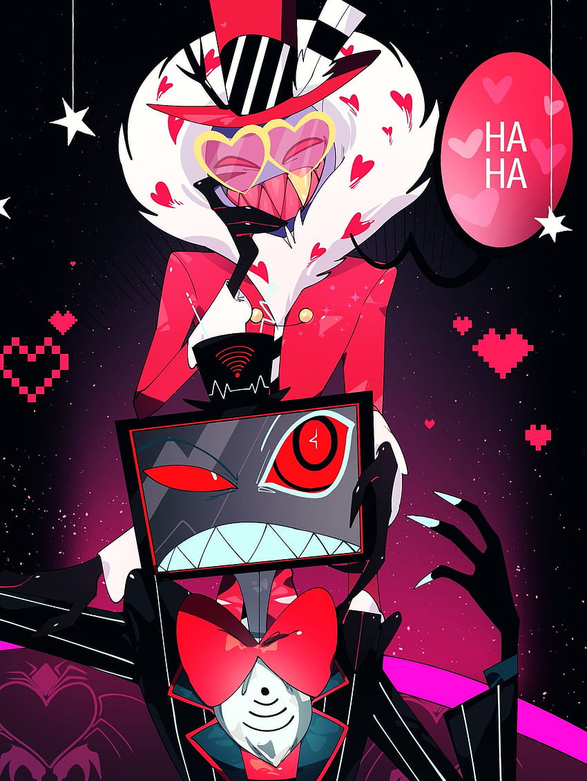 Valentino And Vox, Valentino Hazbin Hotel Hd Phone Wallpaper 