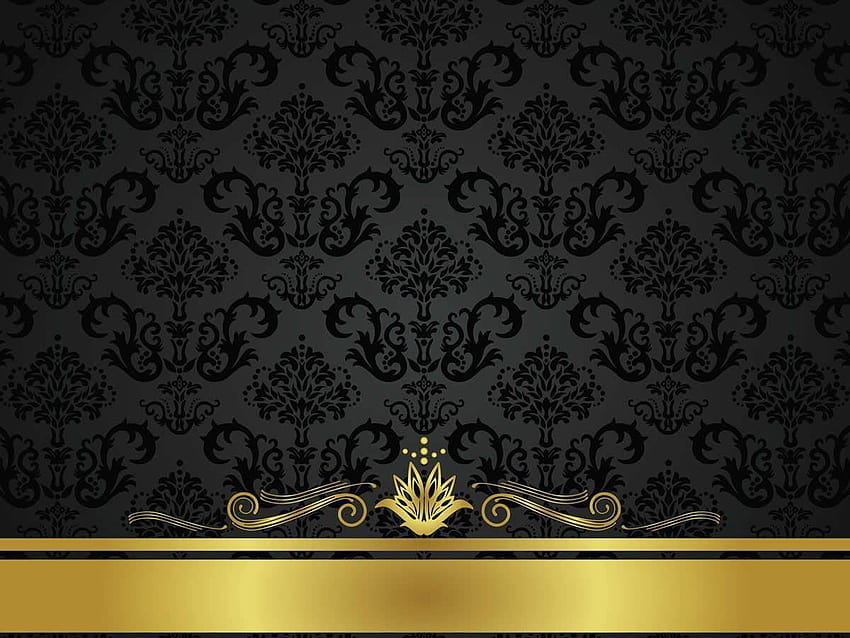 Powerpoint Backgrounds Black And Gold Елегантен, елегантен черен фон HD тапет