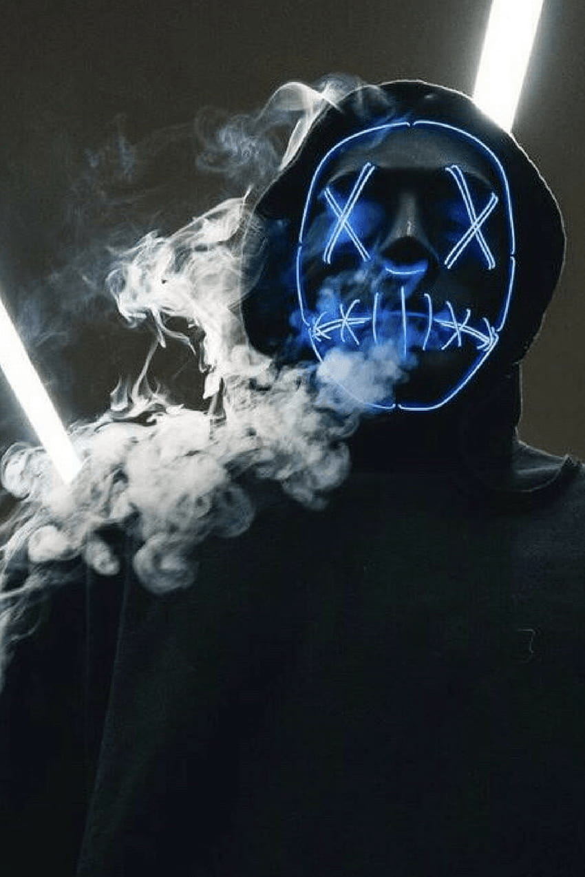 Purge LED Light Up Mask, anonymous led mask HD phone wallpaper