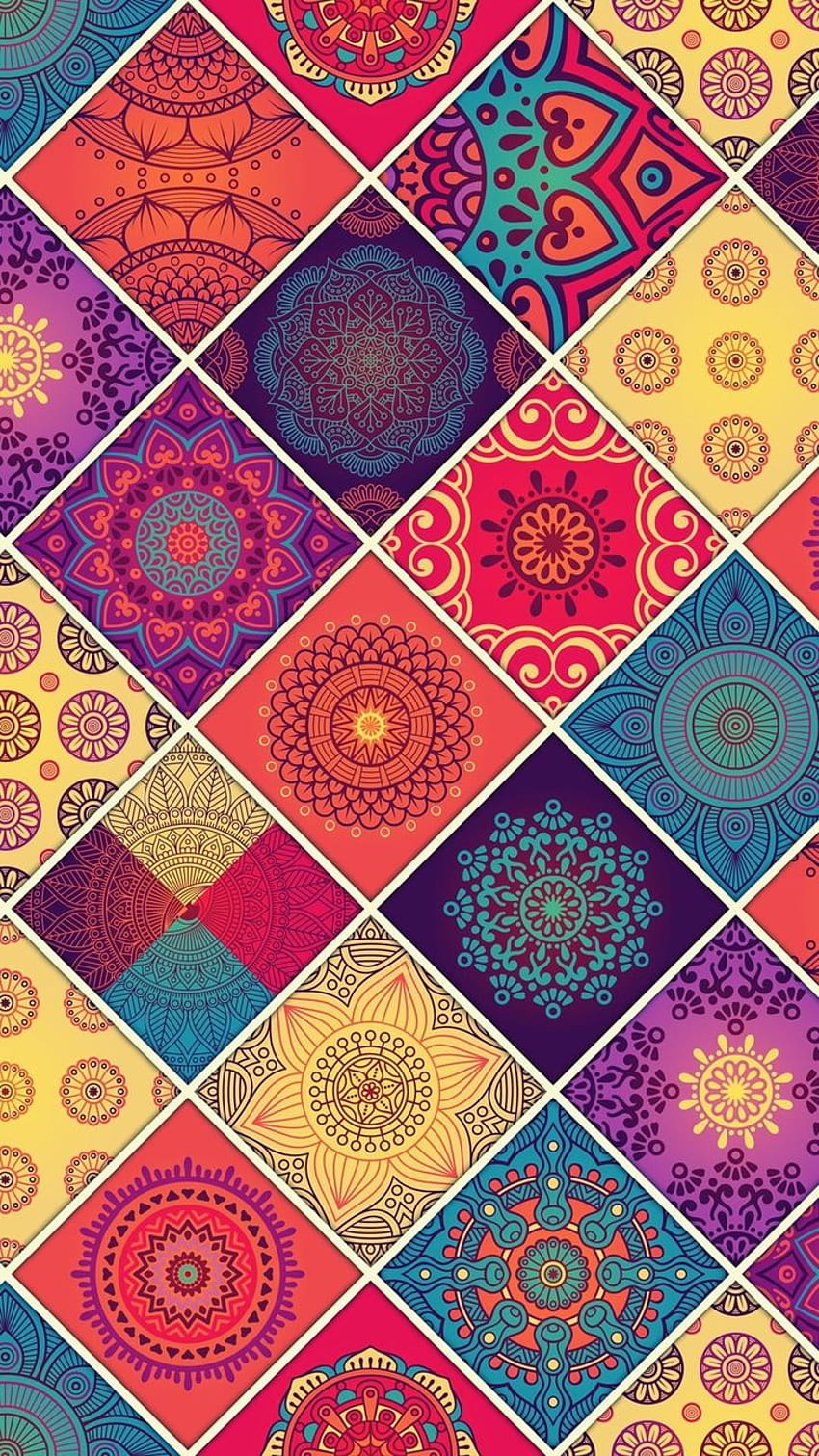 Farben, die von SpLEnDidLy geteilt werden, Mandala-Kunst HD-Handy-Hintergrundbild