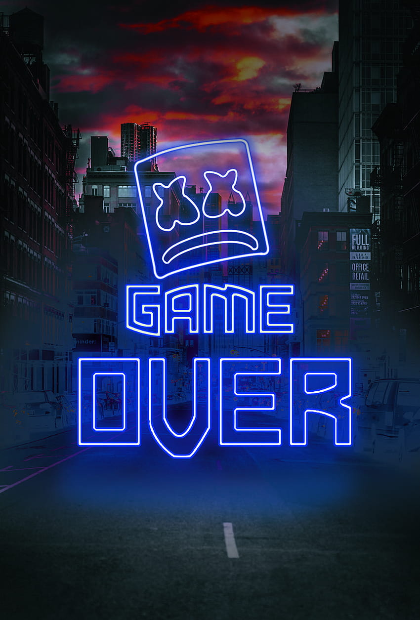 Game Over Neon, gaming neon mobile HD phone wallpaper | Pxfuel