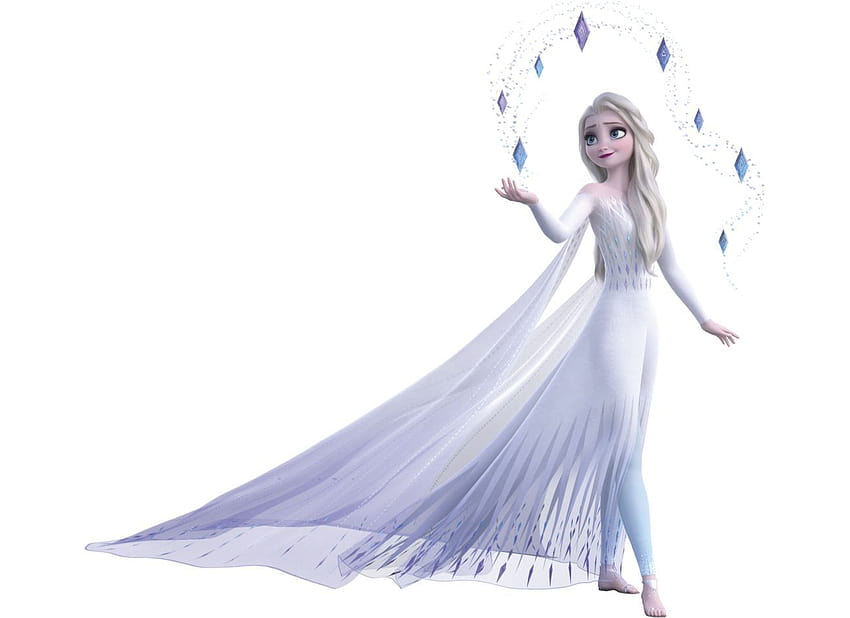 Robe blanche Elsa Frozen 2, robe Fond d'écran HD
