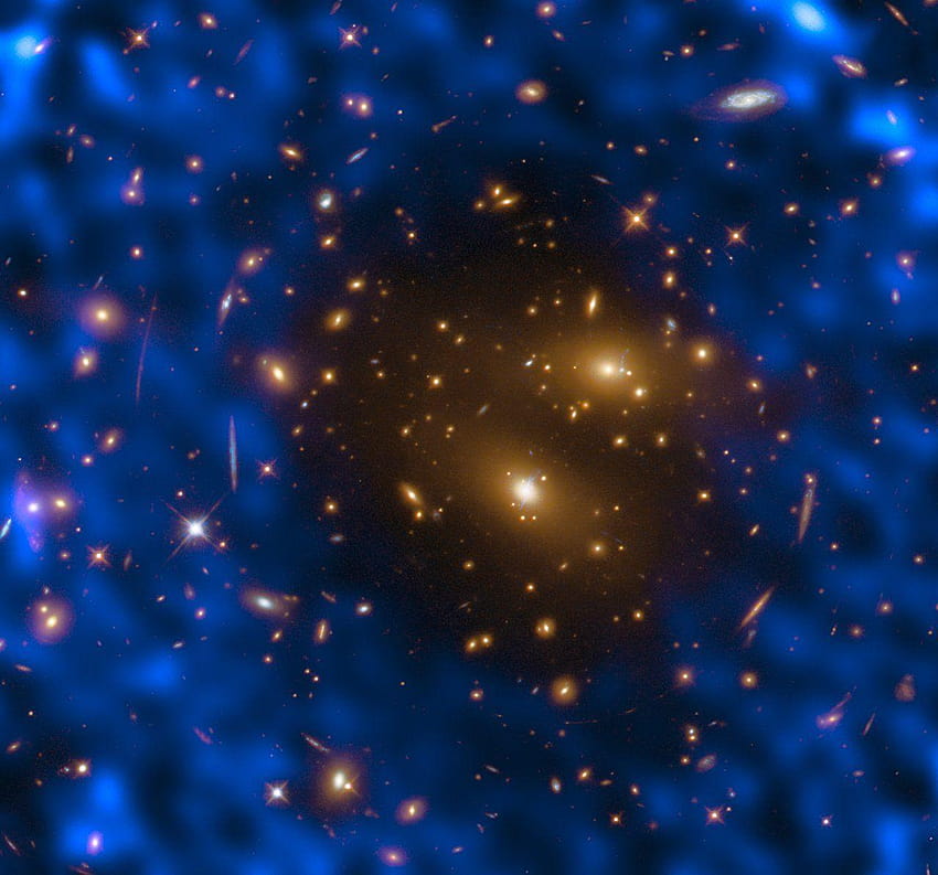 Hubble, ALMA Cooperate on Galaxy Cluster and Cosmic Backgrounds, background nasa HD wallpaper