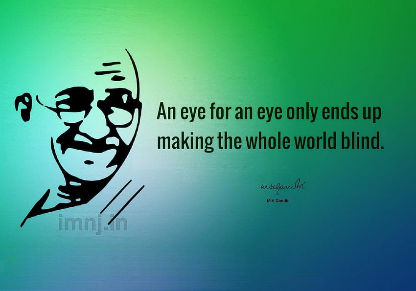 Gandhi Jayanti, citas de Mahatma Gandhi, no violencia fondo de pantalla