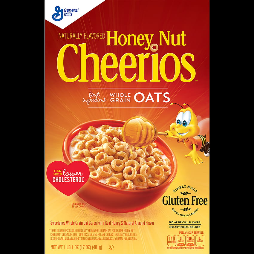Honey Nut Cheerios Gluten Breakfast Cereal, 17 oz HD phone wallpaper