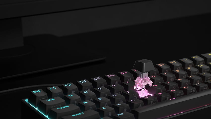 K65 RGB MINI 60% Mechanical Gaming Keyboard, keyboard switch HD wallpaper