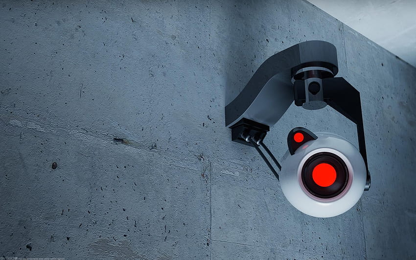 Security Camera on the wall and, surveillance HD wallpaper
