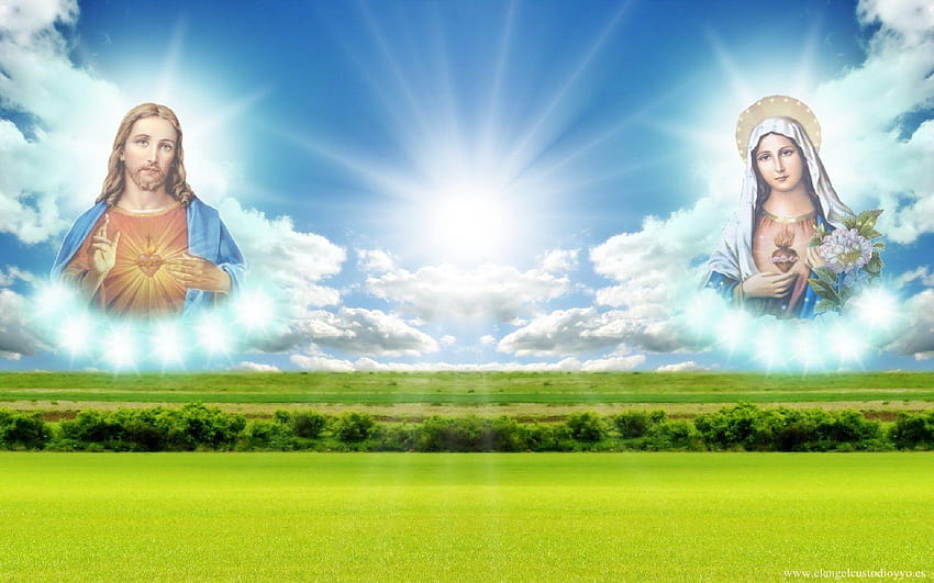 of jesus and mary mother mary with baby jesus christ, jesus mother mary HD wallpaper