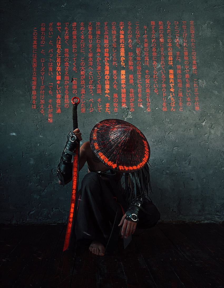 Cyber ​​Samurai, garoto cibernético Papel de parede de celular HD