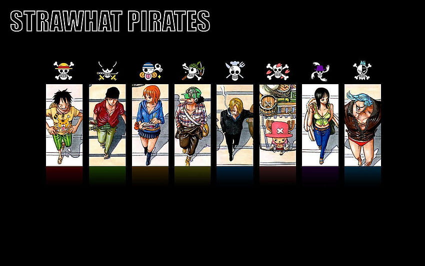 Chapeau de paille One Piece, chapeau de paille drapeau pirate Fond d'écran HD