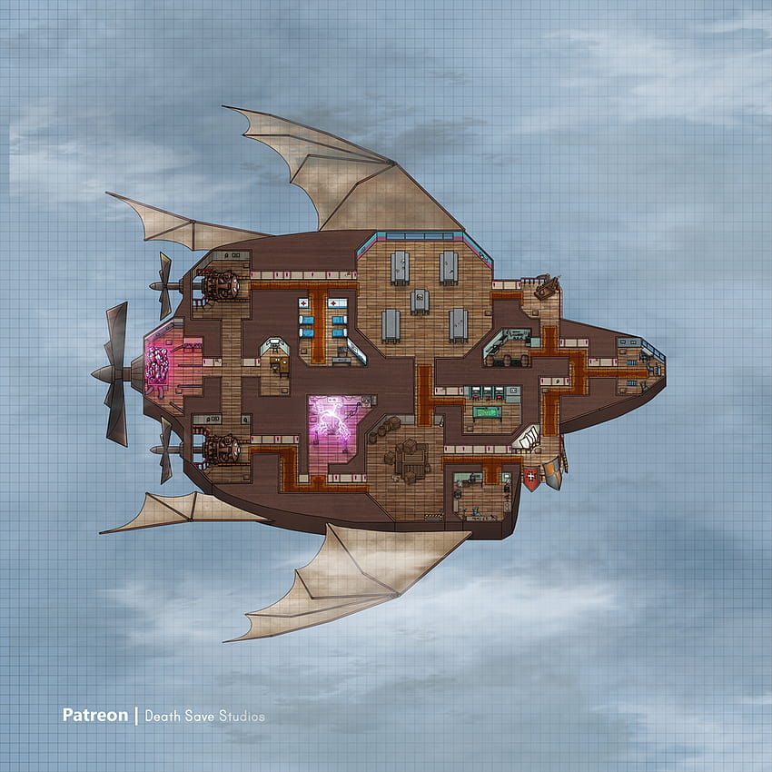 map into a playable DnD Airship [80x80 ...pinterest.dk, among us airship HD phone wallpaper