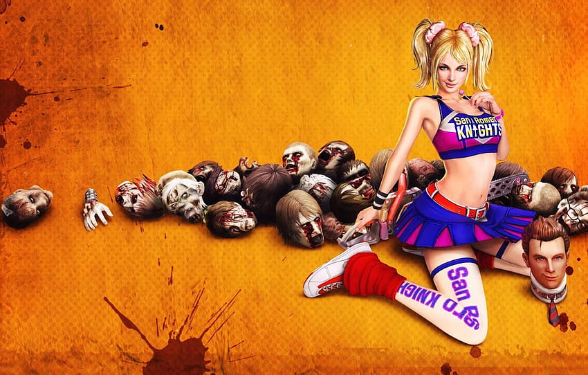 Blonde, Zombies, Lollipop Chainsaw, Juliet Starling HD wallpaper