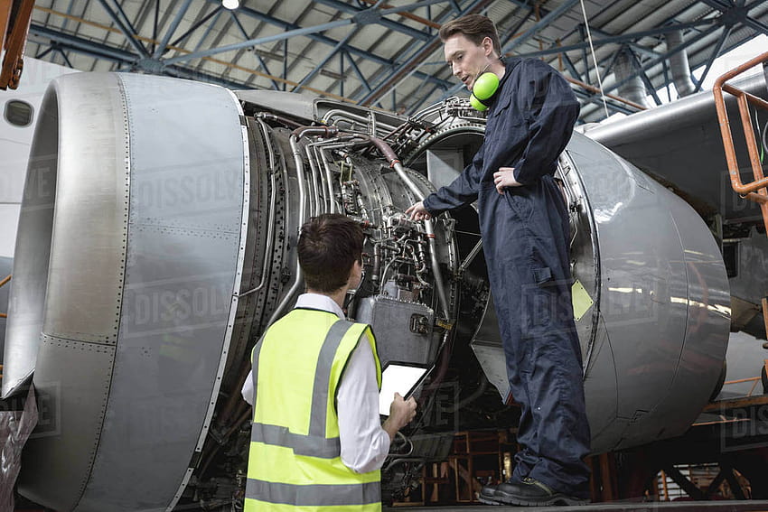 Aircraft Maintenance Engineer B2, aircraft technician HD wallpaper