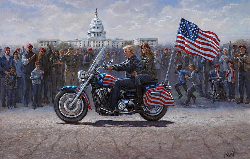 Jon McNaughton, Donald Trump, Presiden, donald trump 2020 Wallpaper HD